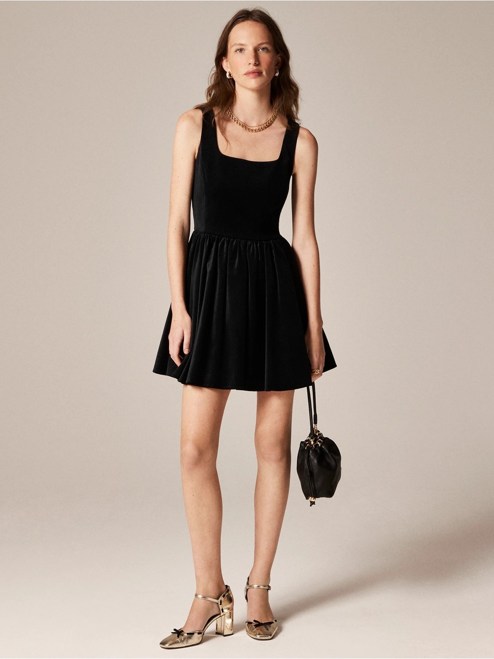 🆕 J. Crew fit and flare mini dress in velvet